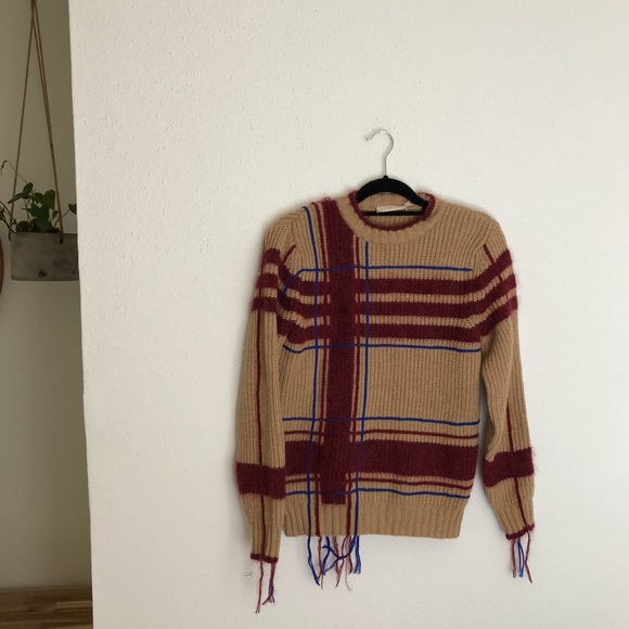 Tory Burch Eden Fringe Classic Knit Sweater - Picture 5 of 8